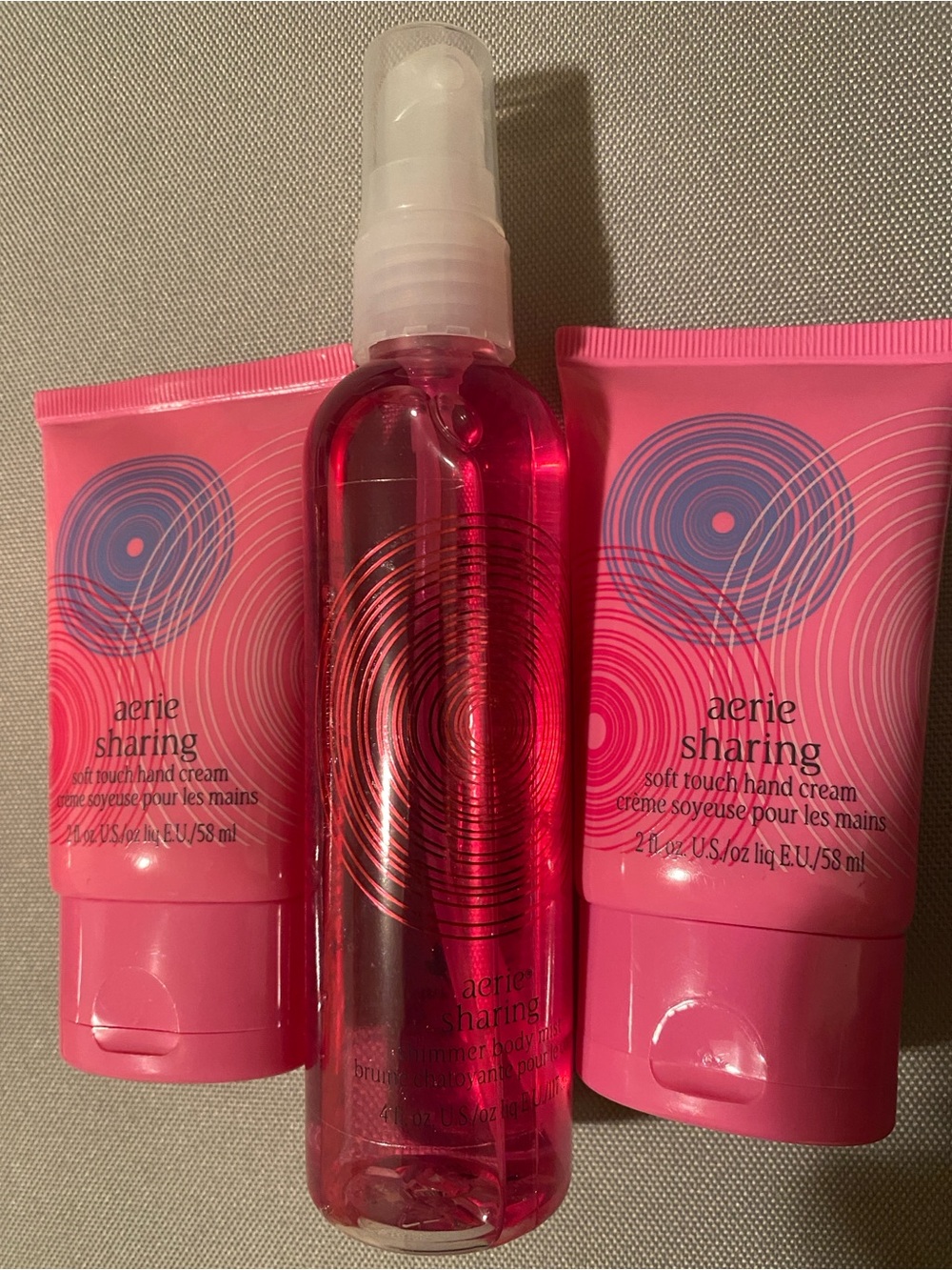Aerie Sharing Pink Hand Cream Set - discontinued